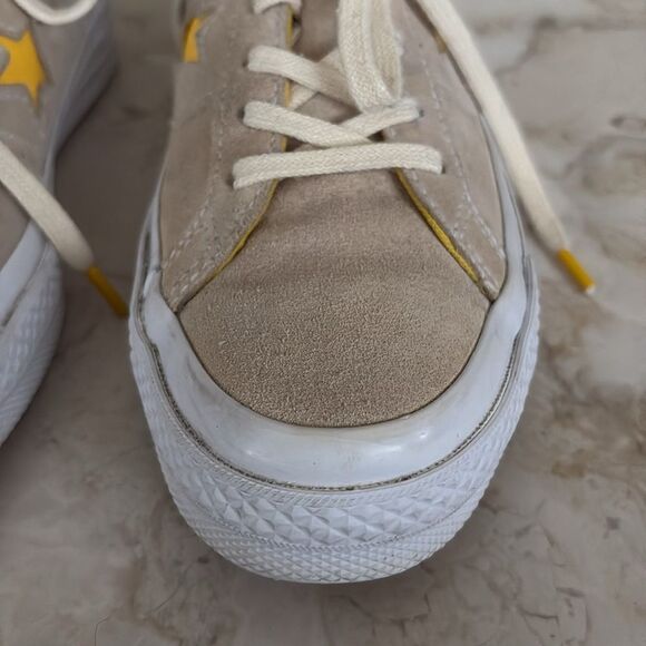 Converse One Star Low 'Beige Yellow' Suede Leather - Picture 6 of 13